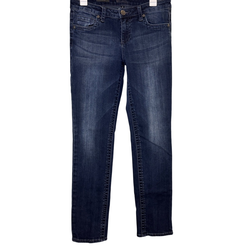 Kut from the Kloth Stevie Straight‎ Leg Jeans Dark Wash Blue Size 4 KP560MD6SF
